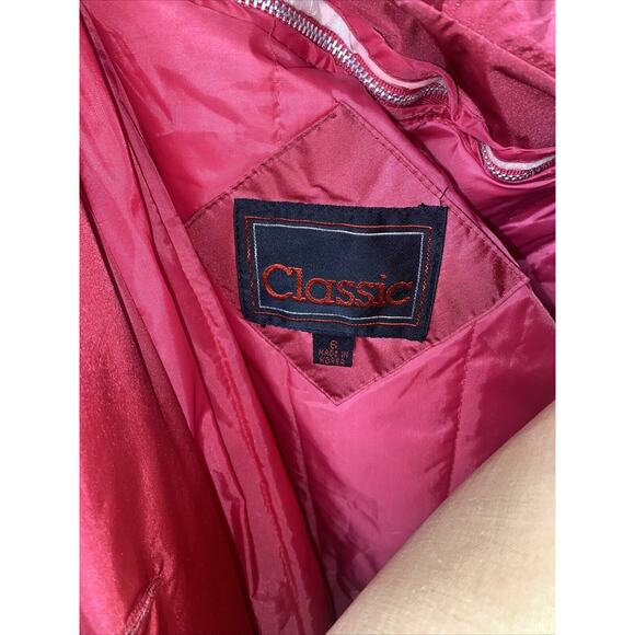 Vintage 80s Women’s Rain Trench Coat Pink Removable Quilt Lined Sz Small Korea - Picture 7 of 12